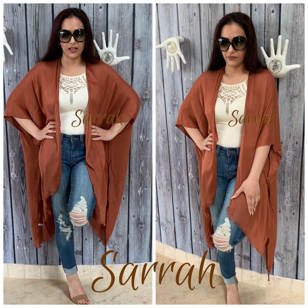 Last 1 New 5 Star Rated Beautiful High Low Kimono Cardigan Wrap Swim Coverup - Picture 6 of 11